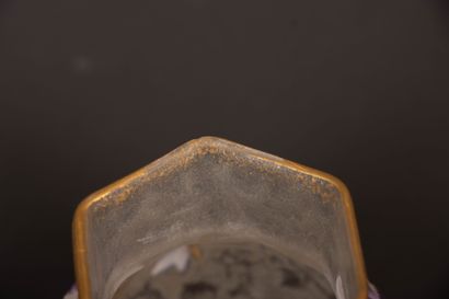 DAUM attribué à 
Paire de petits vases en...