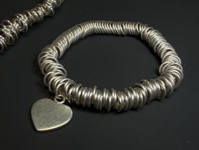 Necklace composed of a multitude of small...
