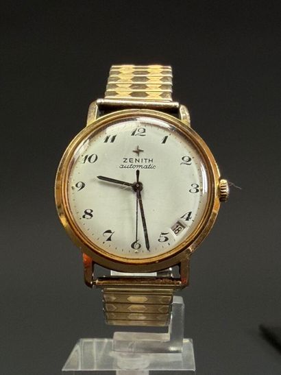 ZENITH gold-plated metal wristwatch, self-winding...