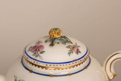 SÈVRES XVIII° siècle.
Théière en porcelaine...