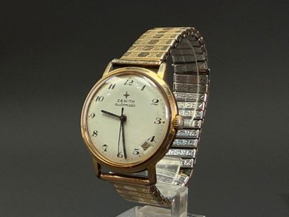 ZENITH gold-plated metal wristwatch, self-winding...