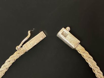 Necklace in 750°/00 white gold with small...