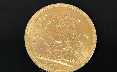 Sovereign gold coin Edouard VII 1903