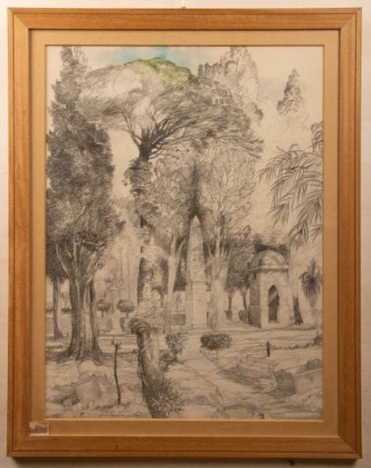 Gérard DIAZ ( 1938)
Garden in Palermo 1985
Pencil...