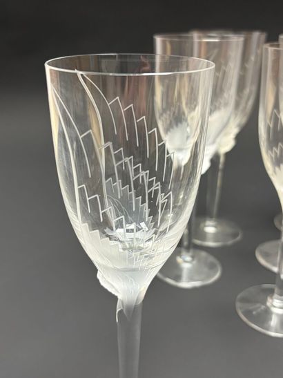 LALIQUE modèle Ange
Suite de seize grands...