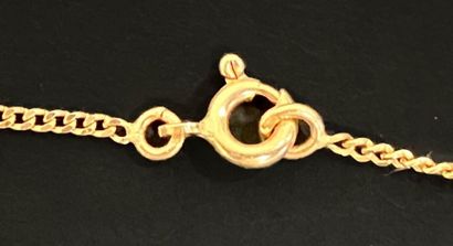 Chain in 750°/00 gold, flat curb chain link
Length:...