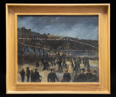Celso LAGAR (1891-1966) 
Le bal du 14 juillet
Huile...