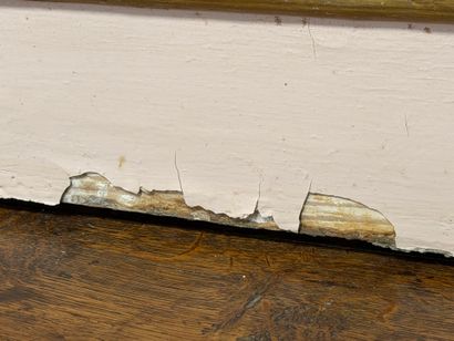 Grand trumeau de boiserie en bois laqué,...