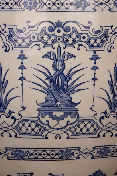 Manufacture de GIEN (1860-1871)
Grand vase...