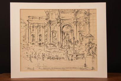 Ecole Française XX°
Rome
Dessin à l'encre...