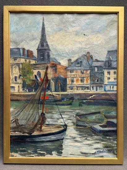 GABORIAU (XX°) . 
Le vieux bassin à Honfleur....