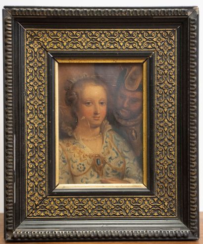 Ecole italienne XVIII°
Portrait de femme...