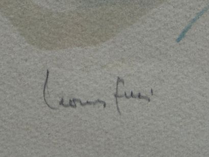 Leonor FINI
Portrait de jeune fille. 
Lithographie...