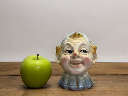 SAINT CLEMENT
Tirelire Pierrot en faïence.
H:...