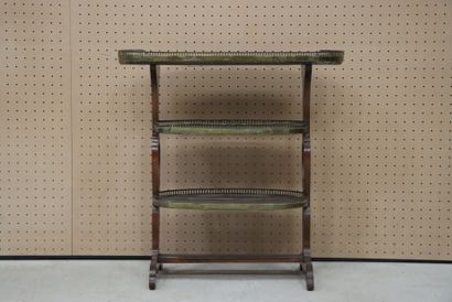 Petite table d'appoint plateau marbre et...