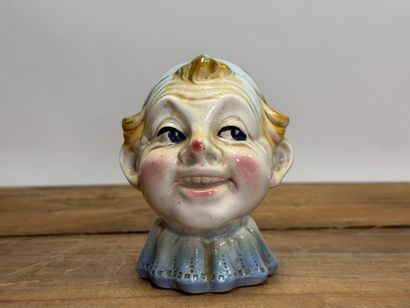 SAINT CLEMENT
Tirelire Pierrot en faïence.
H:...