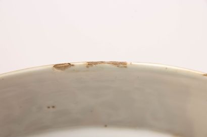 Huit assiettes en porcelaine de Chine décor...
