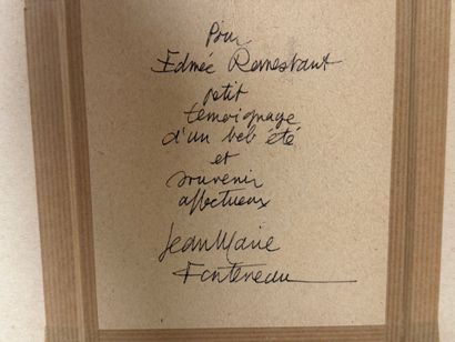J.M FONTENEAU
Saint Florent juillet 1977
Gouache...
