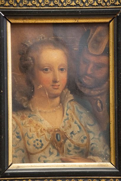 Ecole italienne XVIII°
Portrait de femme...