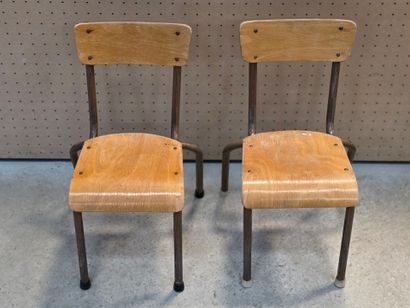 Paire de chaises d'enfant