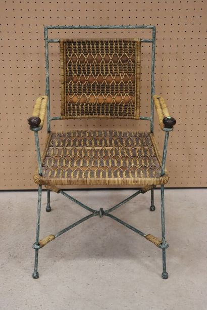 Fauteuil de jardin. 
H. :88 cm.