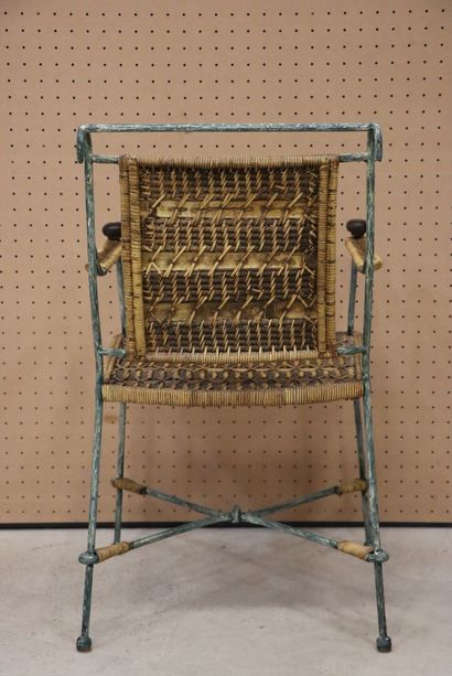 Fauteuil de jardin. 
H. :88 cm.