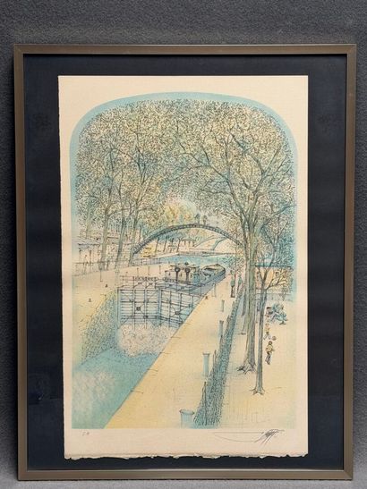 Rolf RAFFLEWSKI (1943-2019) 
Ecluse du Canal...