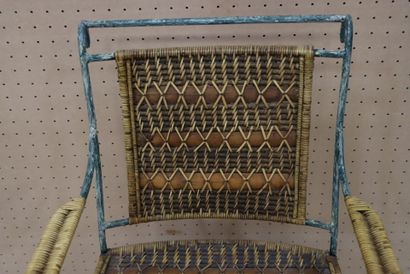 Fauteuil de jardin. 
H. :88 cm.