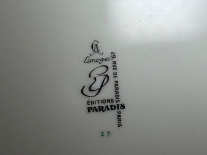 Service à poisson en porcelaine de Limoges...
