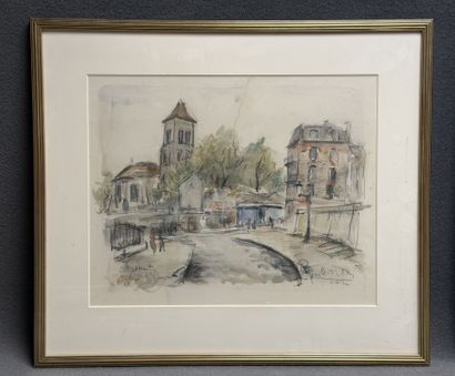 Ecole parisienne XX°
Montmartre, Eglise Saint...