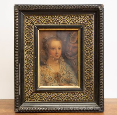 Ecole italienne XVIII°
Portrait de femme...