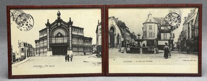Deux grandes reproduction de cartes postales...