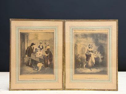 Cries of old london. 
Quatre gravures sous...