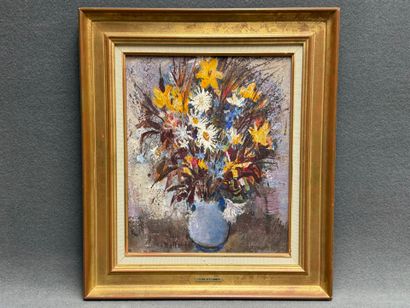 César BOLLETTI (1915-1995). 
Fleurs des champs....