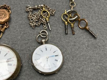 Dix montres à gousset, dont 7 en argent 800°/00...