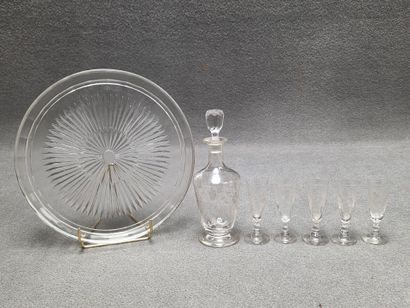 Service à liqueur
H: 20 cm