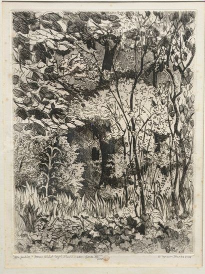 Suzanne TOURTE (1904-1979)
Mon Jardin
Eau...