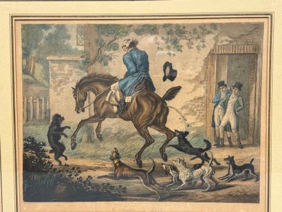 Deux gravures humoristiques d'après Carles...