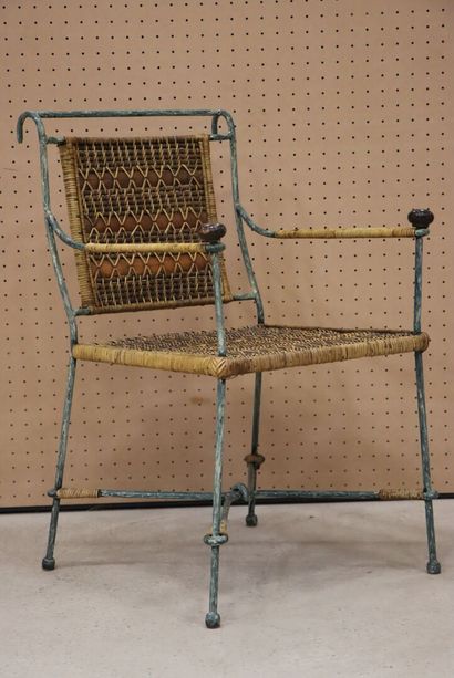 Fauteuil de jardin. 
H. :88 cm.