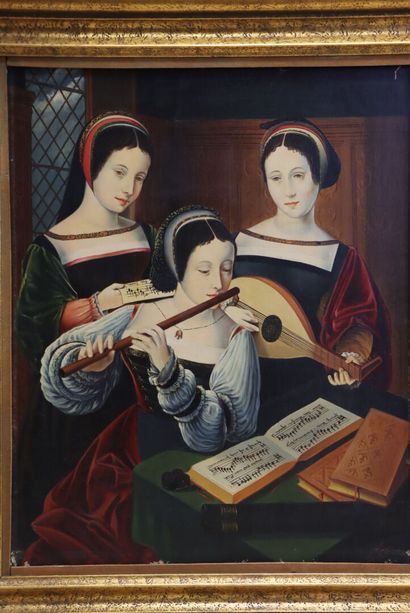 Ecole hollandaise XX° d'après le Maitre des...