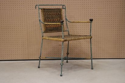 Fauteuil de jardin. 
H. :88 cm.