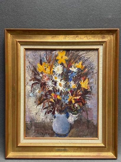 César BOLLETTI (1915-1995). 
Fleurs des champs....