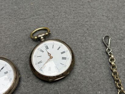 Dix montres à gousset, dont 7 en argent 800°/00...