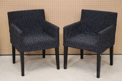 CASAMILANO Paire de fauteuils modernes garnis...