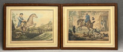 Deux gravures humoristiques d'après Carles...