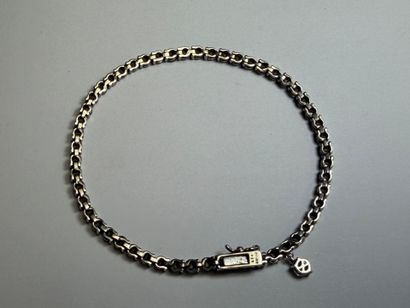 Bracelet rivière en argent et strass
L: 20...