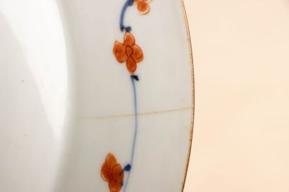 Huit assiettes en porcelaine de Chine décor...