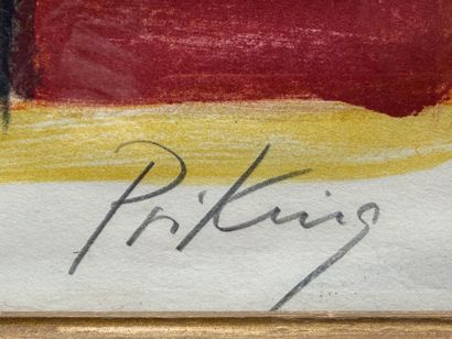 Franz PRIKING (1929-1979)
Bouquet de fleurs
Lithographie...
