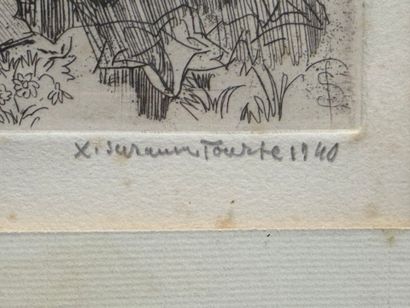 Suzanne TOURTE (1904-1979)
Mon Jardin
Eau...
