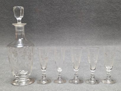 Service à liqueur
H: 20 cm